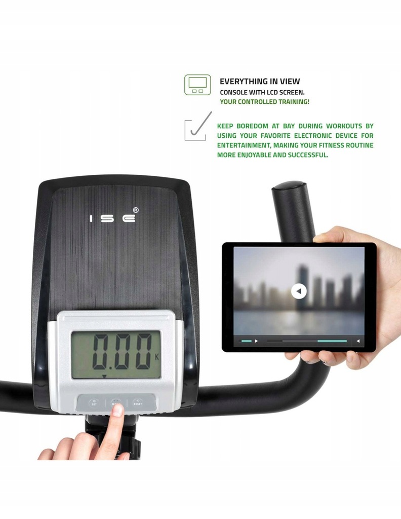Rowerek Poziomy ISE SY-6825 Ergometer - obrazek 5
